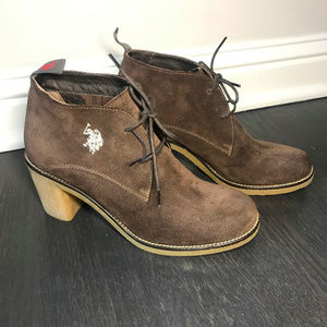 NWOT Brown U.S. Polo Assn Women Maruska Sz 8/38